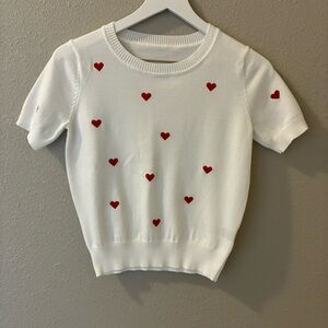 Heart Crop Sweater